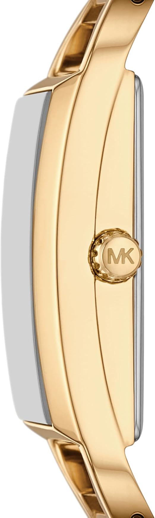 Michael Kors Women's MK Empire, Rectangular Stainless Steel Watch with Steel or Leather Band
